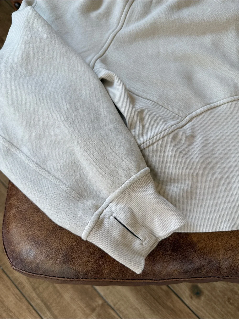 Lululemon Scuba Oversized Funnel Neck Half Zip XS/S Bone Cream 4 6 8 Fleece